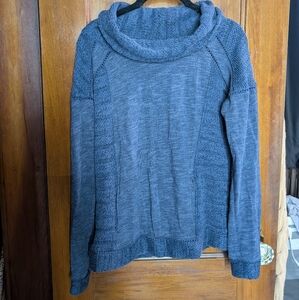 * Lucky Brand Blue Cowl Neck Sweater